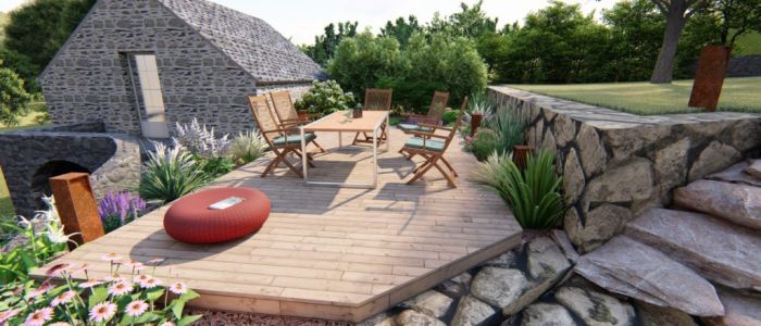 Terrasses - La Charmille Mauriac - Cantal